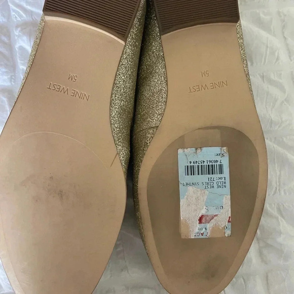 Nine West metallic glitter lighting loafer flats - Picture 7 of 7